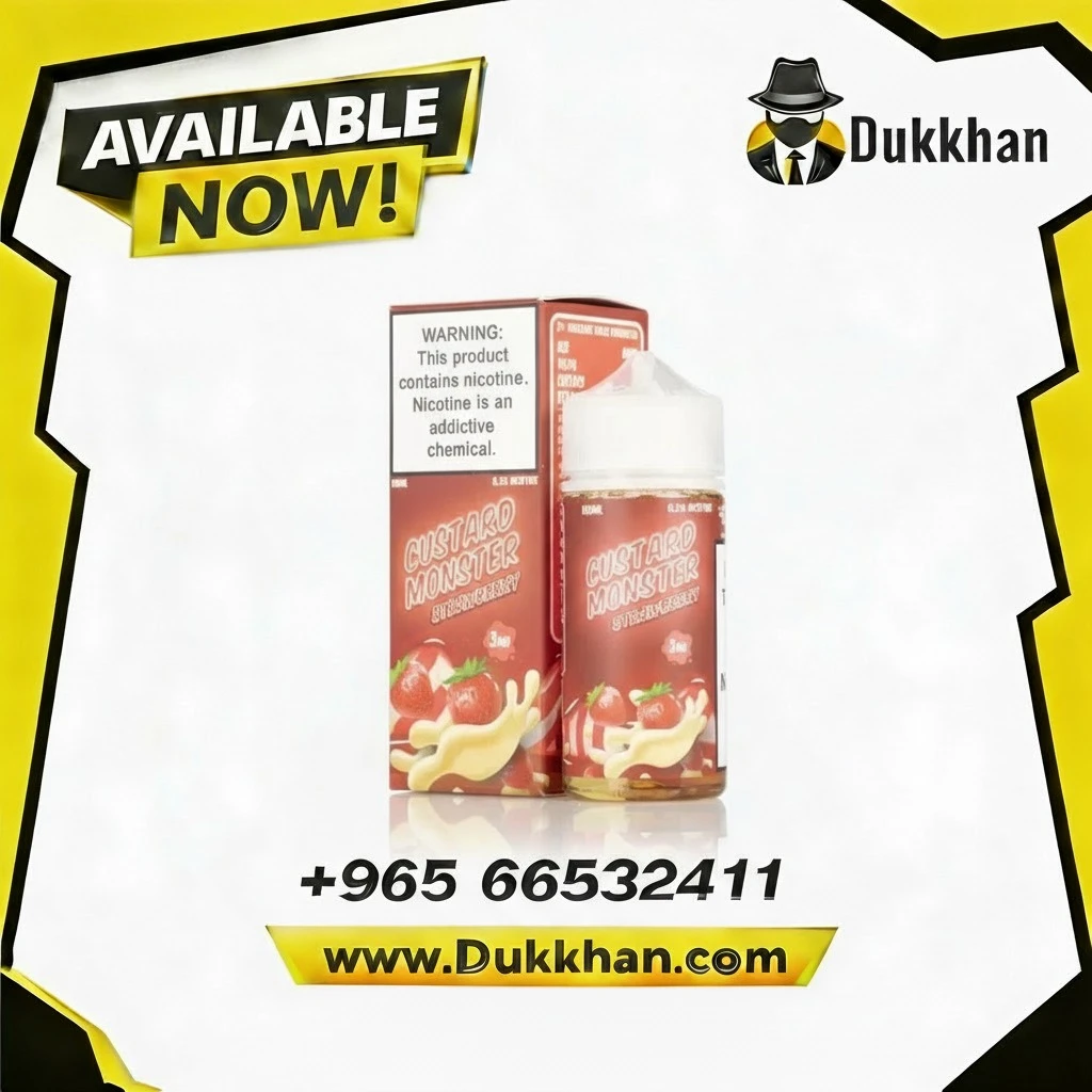 كاسترد مانستر ستروبيري 100 مل 1 كاسترد مانستر ستروبيري 100 مل