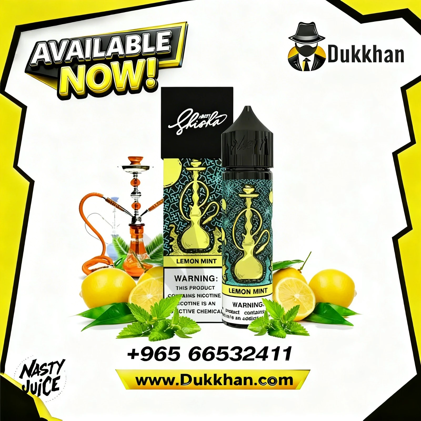 ناستي شيشة ليمون نعناع 60 مل