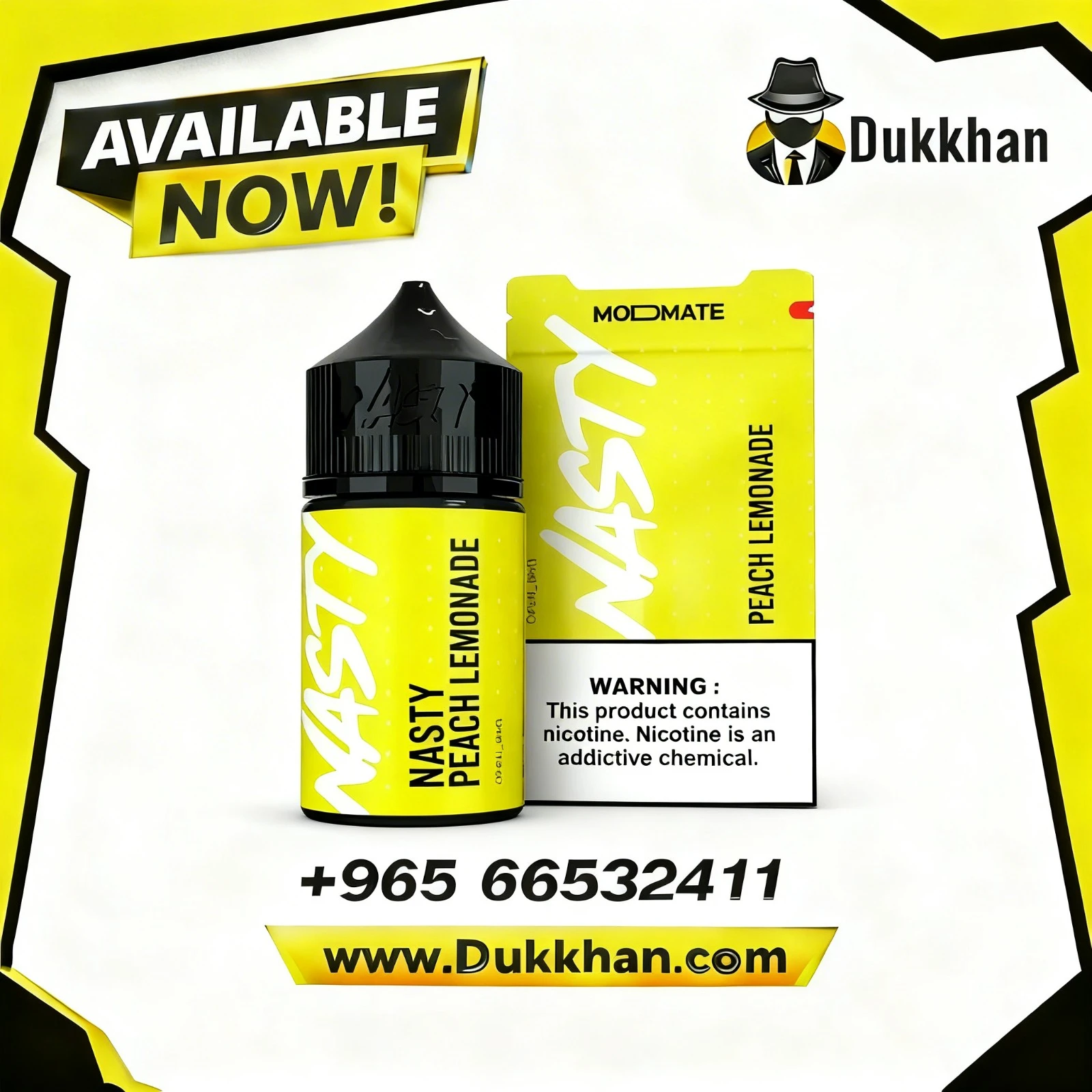 ناستي خوخ ليمون 60 مل 1 ناستي خوخ ليمون 60 مل