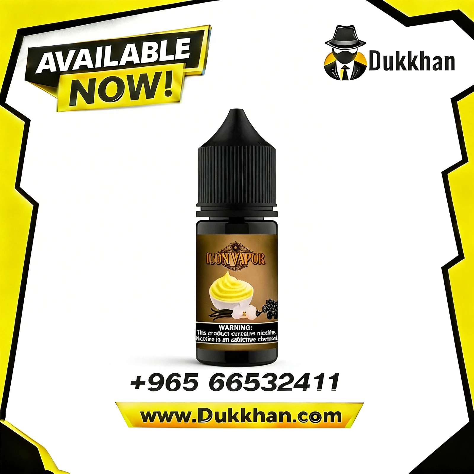 Icon Vapor Vanilla Custard Salt