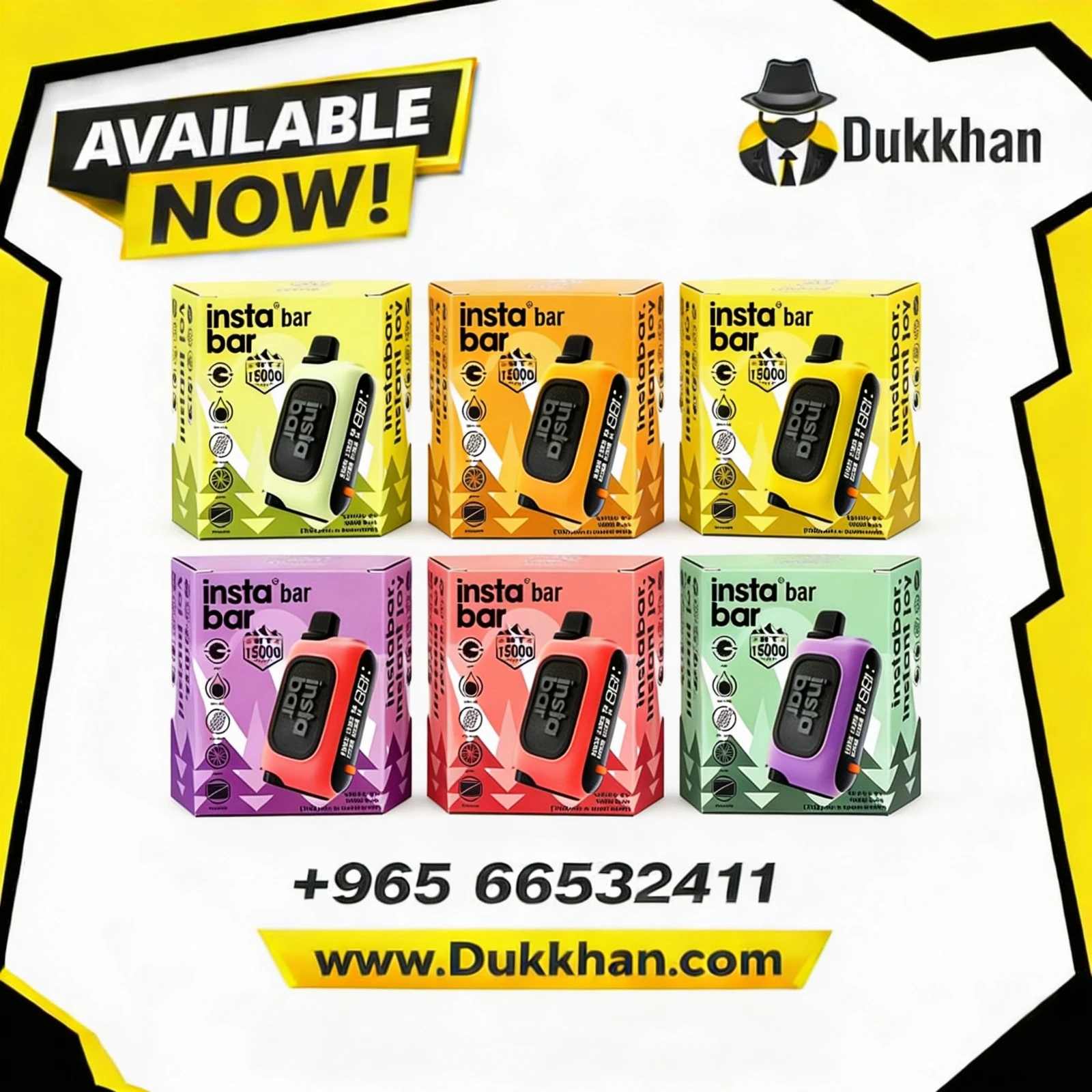 InstaBar Disposable 15000 Puffs