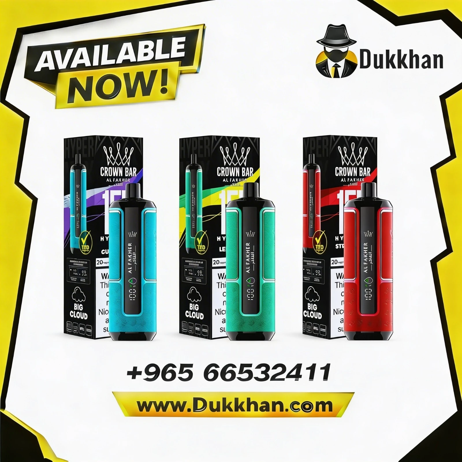 Al Fakher Crown Bar 15K Puffs