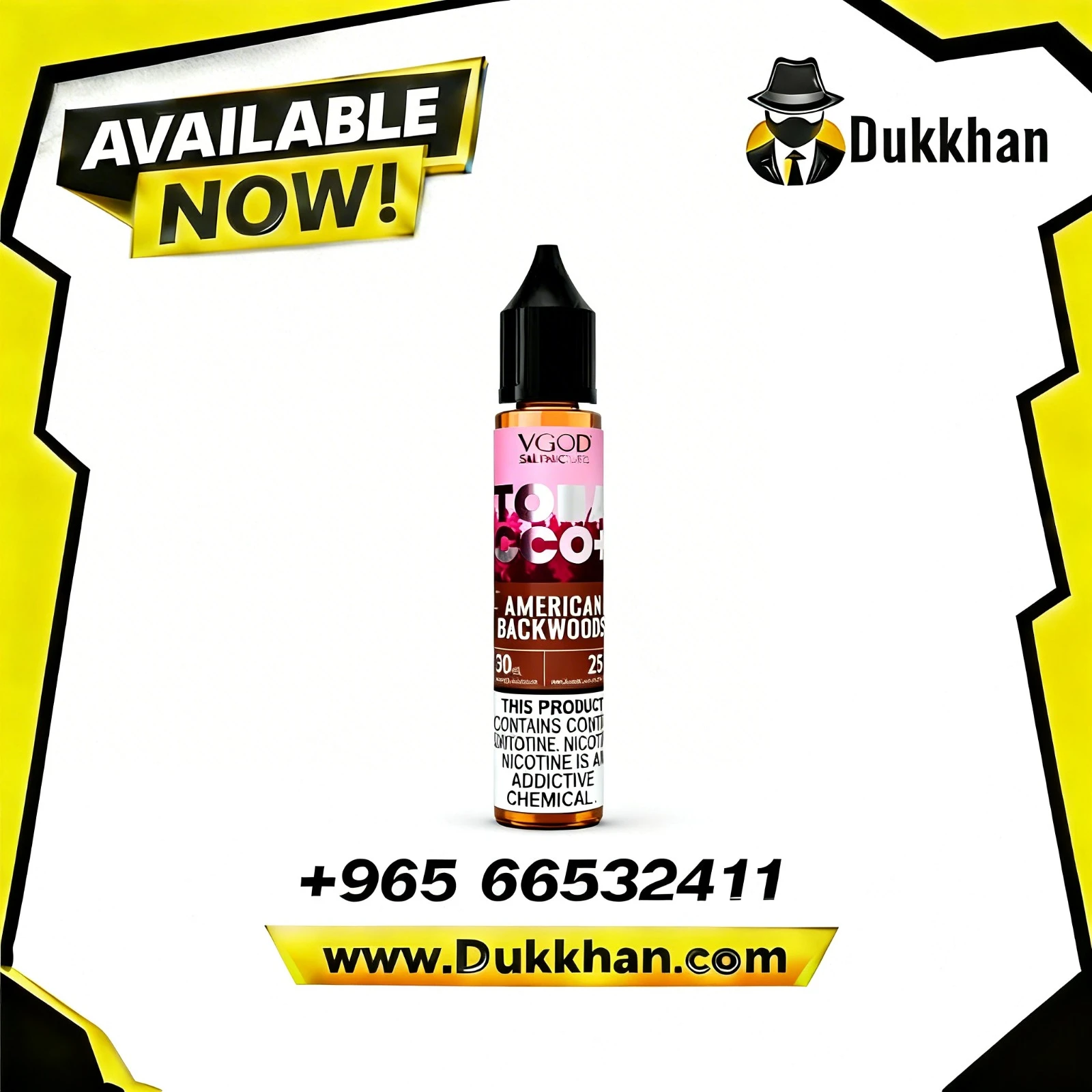 VGOD Salt Nic Labs Tobacco+ American Backwoods