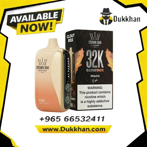 Al Fakher Crown Bar Cloud Box 32K Peach