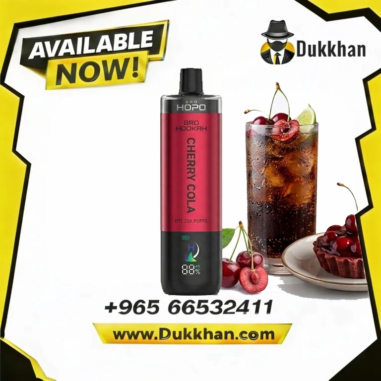 BRO HOPO HOOKAH DTL 25K PUFFES – CHERRY COLA