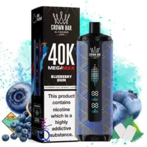Al Fakher Crown Bar Blueberry Gum 40K Puffs