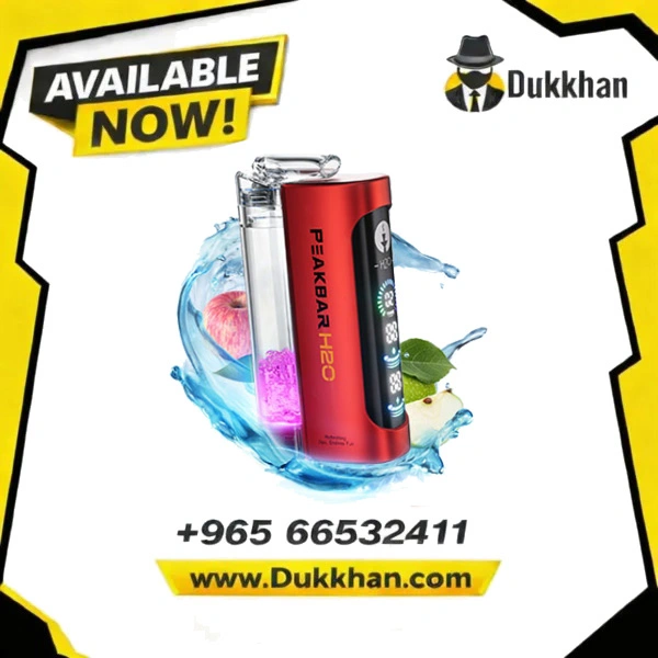 PeakBar H2O 40K Puffs 3MG Emirati Two Apple